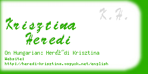 krisztina heredi business card